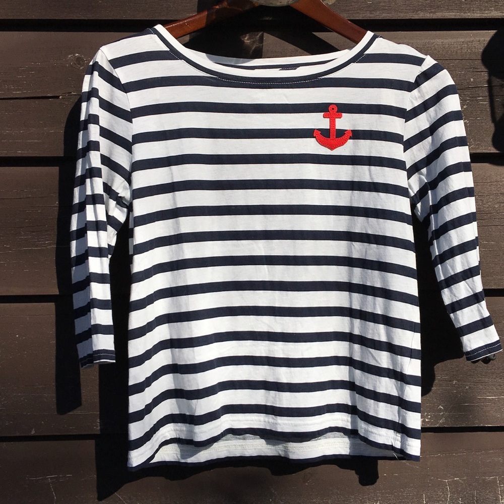 SOLD Striped Jersey with Appliqué